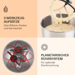 Bella Küchenmaschine 2000 W / 2,7 PS 5 Ltr Edelstahl BPA-frei -Haushaltsgeräte Store 10008232 de 0004 logo