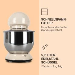 Bella Küchenmaschine 2000 W / 2,7 PS 5 Ltr Edelstahl BPA-frei -Haushaltsgeräte Store 10008232 de 0005 logo