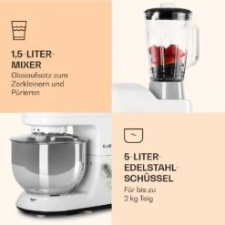 Lucia Küchenmaschine 3-in-1 2000 W / 2,7 PS 5 Ltr Edelstahl BPA-frei -Haushaltsgeräte Store 10008236 de 0006 logo