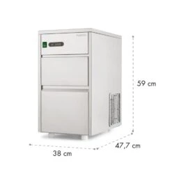 Powericer XL Eiswürfelmaschine Industrie 145W 20 Kg/d 3,5 Kg Behälter -Haushaltsgeräte Store 10013323 yy 0010 logo Klarstein Powericer XL Ice Maker