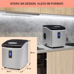 Mr. Black-Frost Eismaschine 150W Edelstahl Schwarz 15kg 12 Mr. Black-Frost Eismaschine 150W Edelstahl Schwarz 15kg -Haushaltsgeräte Store 10020109 de 0006 usp