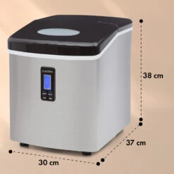 Mr. Black-Frost Eismaschine 150W Edelstahl Schwarz 15kg 13 Mr. Black-Frost Eismaschine 150W Edelstahl Schwarz 15kg -Haushaltsgeräte Store 10020109 yy 0011 dimensions