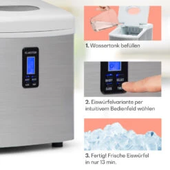 Mr. Silver-Frost Eismaschine 150W Edelstahl Weiß 15kg 10 Mr. Silver-Frost Eismaschine 150W Edelstahl Weiß 15kg -Haushaltsgeräte Store 10020110 de 0004 usp