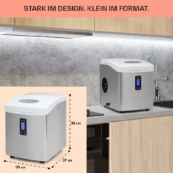 Mr. Silver-Frost Eismaschine 150W Edelstahl Weiß 15kg 12 Mr. Silver-Frost Eismaschine 150W Edelstahl Weiß 15kg -Haushaltsgeräte Store 10020110 de 0006 usp