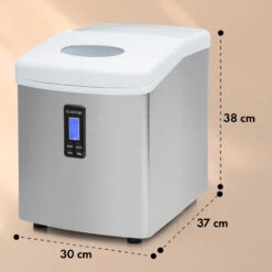 Mr. Silver-Frost Eismaschine 150W Edelstahl Weiß 15kg 13 Mr. Silver-Frost Eismaschine 150W Edelstahl Weiß 15kg -Haushaltsgeräte Store 10020110 yy 0011 dimensions