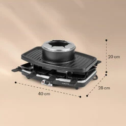 Entrecote 2-in-1 Raclettegrill & Fondue Naturstein 1100W 8 Personen 11 Entrecote 2-in-1 Raclettegrill & Fondue Naturstein 1100W 8 Personen -Haushaltsgeräte Store 10022268 yy 0006 logo