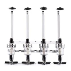 Hazlehov Quartett 4-fach Getränkespender Dosierer Wandmontage -Haushaltsgeräte Store 10026800 yy 0003 titel oneConcept Hazlehov Quartett Getraenkespender