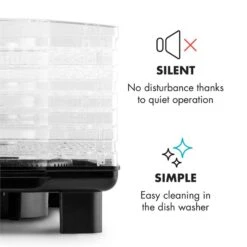 Bananarama Dörrautomat Schwarz 550W Trockner Dehydrator 6 Etagen -Haushaltsgeräte Store 10027831 yy 0006 logo Klarstein Bananarama Doerrautomat schwarz reedit