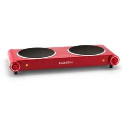 Captain Cook² Doppel-Kochplatte Infrarot 2400W Edelstahl Rot -Haushaltsgeräte Store 10027876 yy 0003 titel Klarstein Captain Cook Doppel Kochplatte