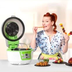 VitAir Turbo Heißluftfritteuse Grün-weiß 1400W Grillen Backen 9l 13 VitAir Turbo Heißluftfritteuse Grün-weiß 1400W Grillen Backen 9l -Haushaltsgeräte Store 10028288 yy 0003 titel enie klarstein vitair heissluft frieteuse