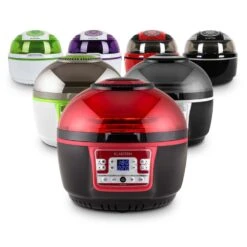 VitAir Turbo Heißluftfritteuse Rot-schwarz 1400W Grillen Backen 9l -Haushaltsgeräte Store 10028289 yy 0011 variant