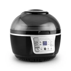 VitAir Turbo Heißluftfritteuse Grau-schwarz 1400W Grillen Backen 9l