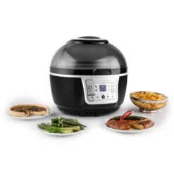 VitAir Turbo Heißluftfritteuse Grau-schwarz 1400W Grillen Backen 9l -Haushaltsgeräte Store 10028290 yy 0003 ambient klarstein vitair heissluft frieteuse
