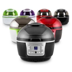 VitAir Turbo Heißluftfritteuse Grau-schwarz 1400W Grillen Backen 9l -Haushaltsgeräte Store 10028290 yy 0012 variant