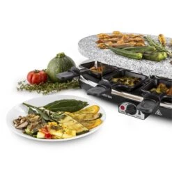 Steaklette Raclettegrill 1500 W Granit-Natursteinplatte 8 Personen -Haushaltsgeräte Store 10028449 yy 0005 titel Klarstein Steaklette Raclette Natursteingrill