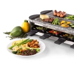 Tenderloin 100 Raclette-Grill 1200 W (2x600W) 8 Personen 2x Naturstein -Haushaltsgeräte Store 10028579 yy 0006 logo 06 Klarstein Tenderloin Raclette Grill