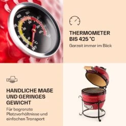 Princesize Kamado-Grill Keramikgrill Edelstahl-Grillrost Smoker BBQ -Haushaltsgeräte Store 10029124 de 0005 logo