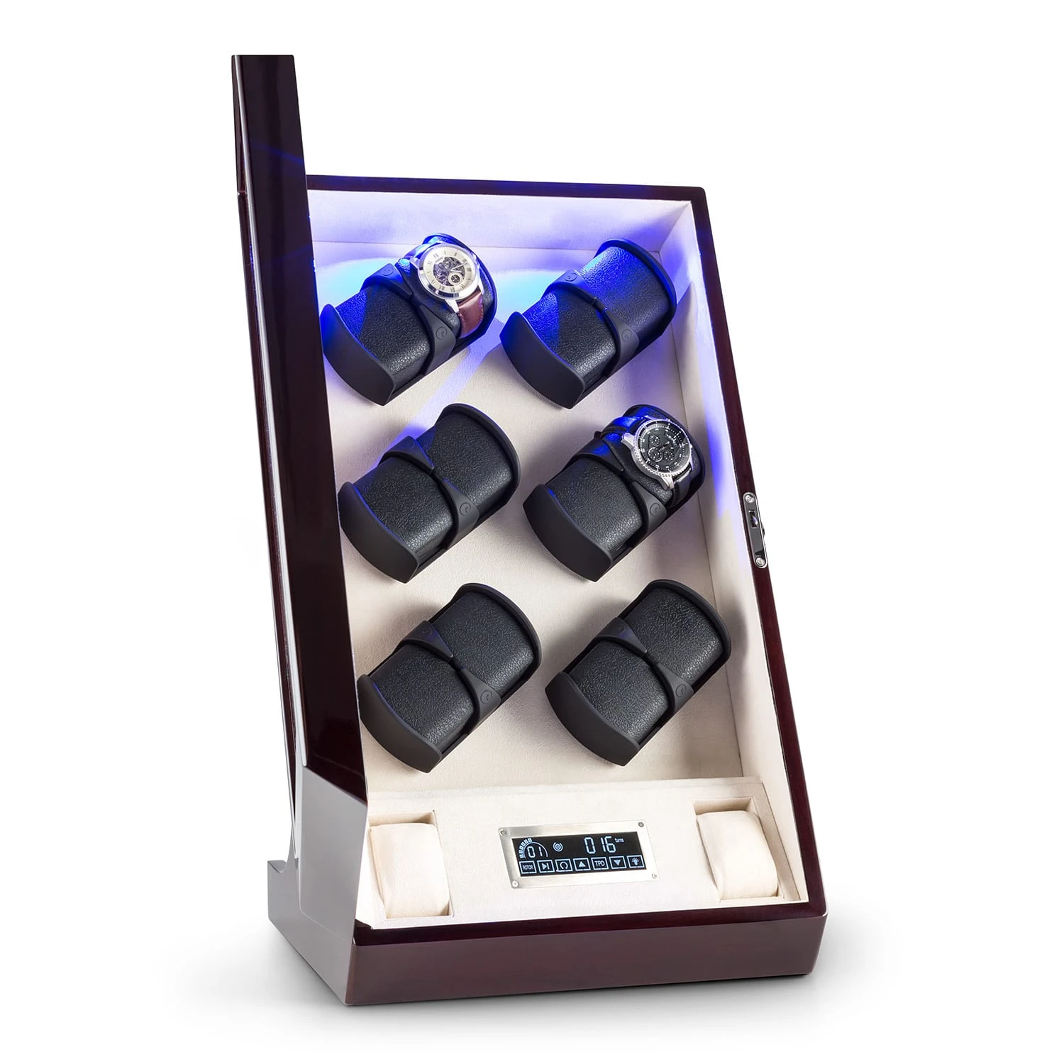 Klingenthal Uhrenbeweger Rechts-Links-Lauf Bis 2200U/d 12 Uhren RGB-LED Touch Abschließbar 1 Klingenthal Uhrenbeweger Rechts-Links-Lauf Bis 2200U/d 12 Uhren RGB-LED Touch Abschließbar