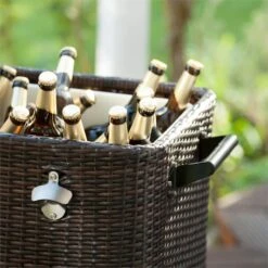 Springbreak Getränkewagen Kühlbox Terrassenkühlwagen 80l Rattandekor -Haushaltsgeräte Store 10029648 yy 0005 logo