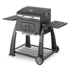 Bigfoot Holzkohlegrill Smoker BBQ-Grill 55 X 40 Cm Stahl Schwarz 15 Bigfoot Holzkohlegrill Smoker BBQ-Grill 55 X 40 Cm Stahl Schwarz -Haushaltsgeräte Store 10029763 yy 0008 front Klarstein Bigfoot BBQ Grill Smoker