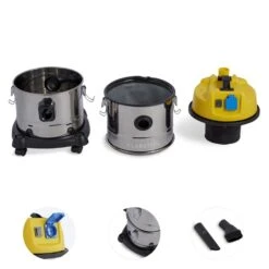 Reinraum 3-in-1 Nass-/Trockensauger Aschesauger 1800W 30l Edelstahl -Haushaltsgeräte Store 10030310 yy 0003 detail Klarstein vacuum cleaner 30L