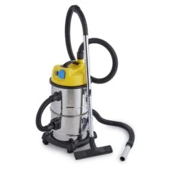 Reinraum 3-in-1 Nass-/Trockensauger Aschesauger 1800W 30l Edelstahl -Haushaltsgeräte Store 10030310 yy 0005 front Klarstein vacuum cleaner 30L
