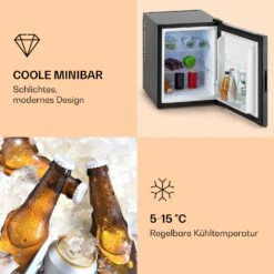 Happy Hour 33 Minibar 33L 5-15°C EEK G 25dB LED-Licht 10 Happy Hour 33 Minibar 33L 5-15°C EEK G 25dB LED-Licht -Haushaltsgeräte Store 10030510 de 0004 logo