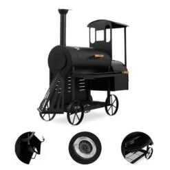 Dampflok Smoker Grill 3 Mm Stahl Schwarz -Haushaltsgeräte Store 10030555 yy 0003 detail Train Grill