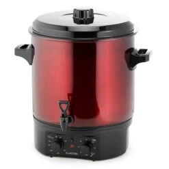 Biggie Einkochautomat Edelstahl 27 Liter 2000W Timer Rot -Haushaltsgeräte Store 10030585 yy 0004 front Klarstein Biggie Einkochautomat 27 Liter rot