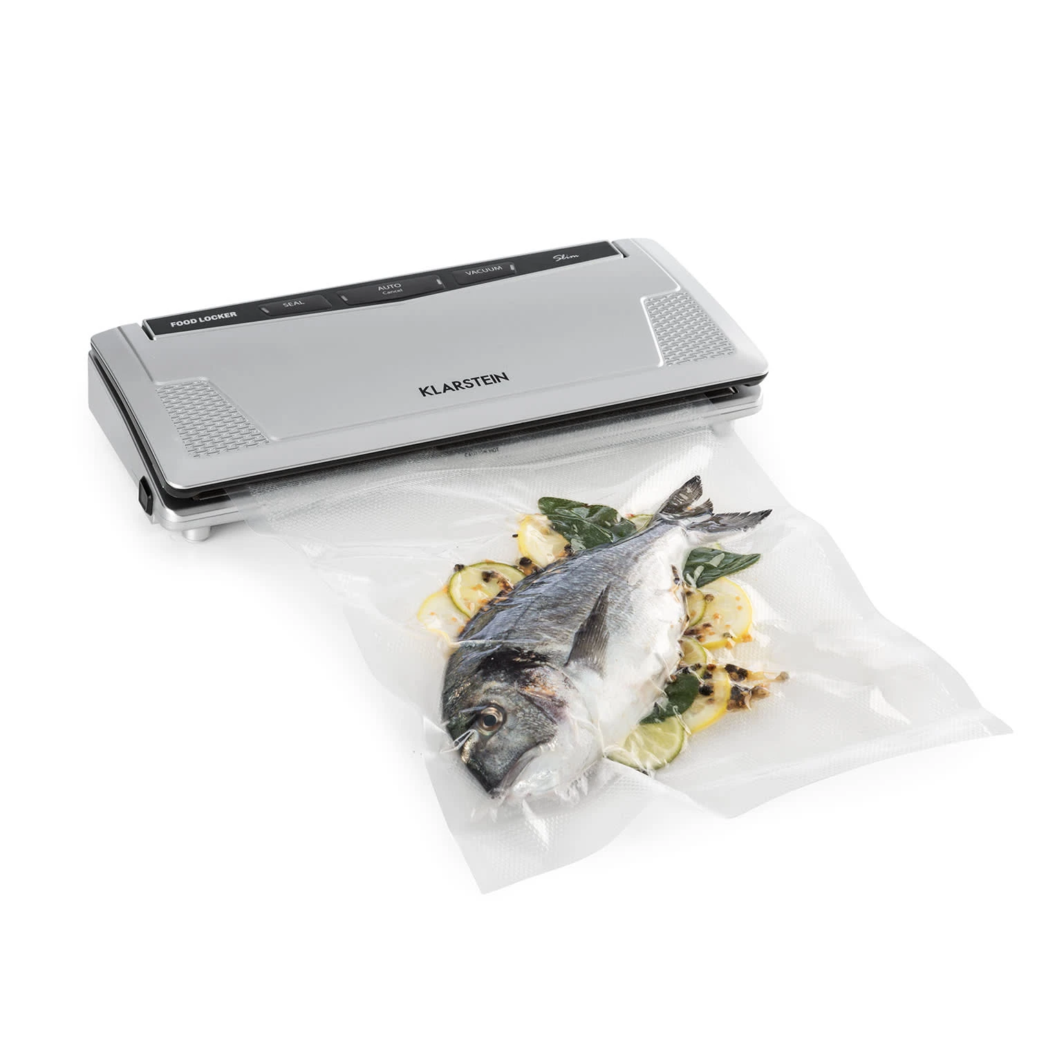 FoodLocker Slim Vakuumierer 130W Doppelte Schweißnaht 1 FoodLocker Slim Vakuumierer 130W Doppelte Schweißnaht