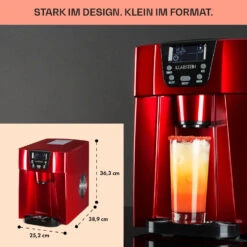 Ice Volcano 2G Eismaschine LED 12kg Je 24h 2l 6-12min Rot -Haushaltsgeräte Store 10030849 DE 0006 usp