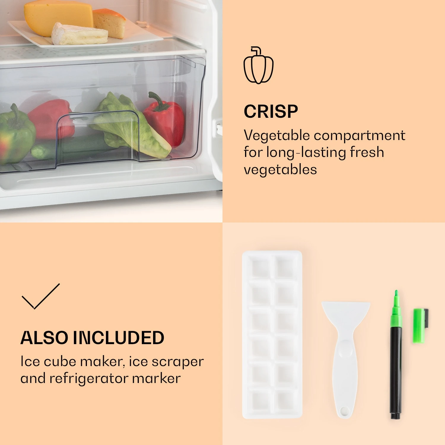 Spitzbergen Uni Kühlschrank 91 Liter 10-Liter-Gefrierfach 2 Böden 4 Spitzbergen Uni Kühlschrank 91 Liter 10-Liter-Gefrierfach 2 Böden – Bild 4