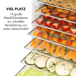 Fruit Jerky 14 Dörrautomat 1000W 30 Bis 70 °C 14 Etagen LC-Display 10 Fruit Jerky 14 Dörrautomat 1000W 30 Bis 70 °C 14 Etagen LC-Display -Haushaltsgeräte Store 10031317 de 0004 logo