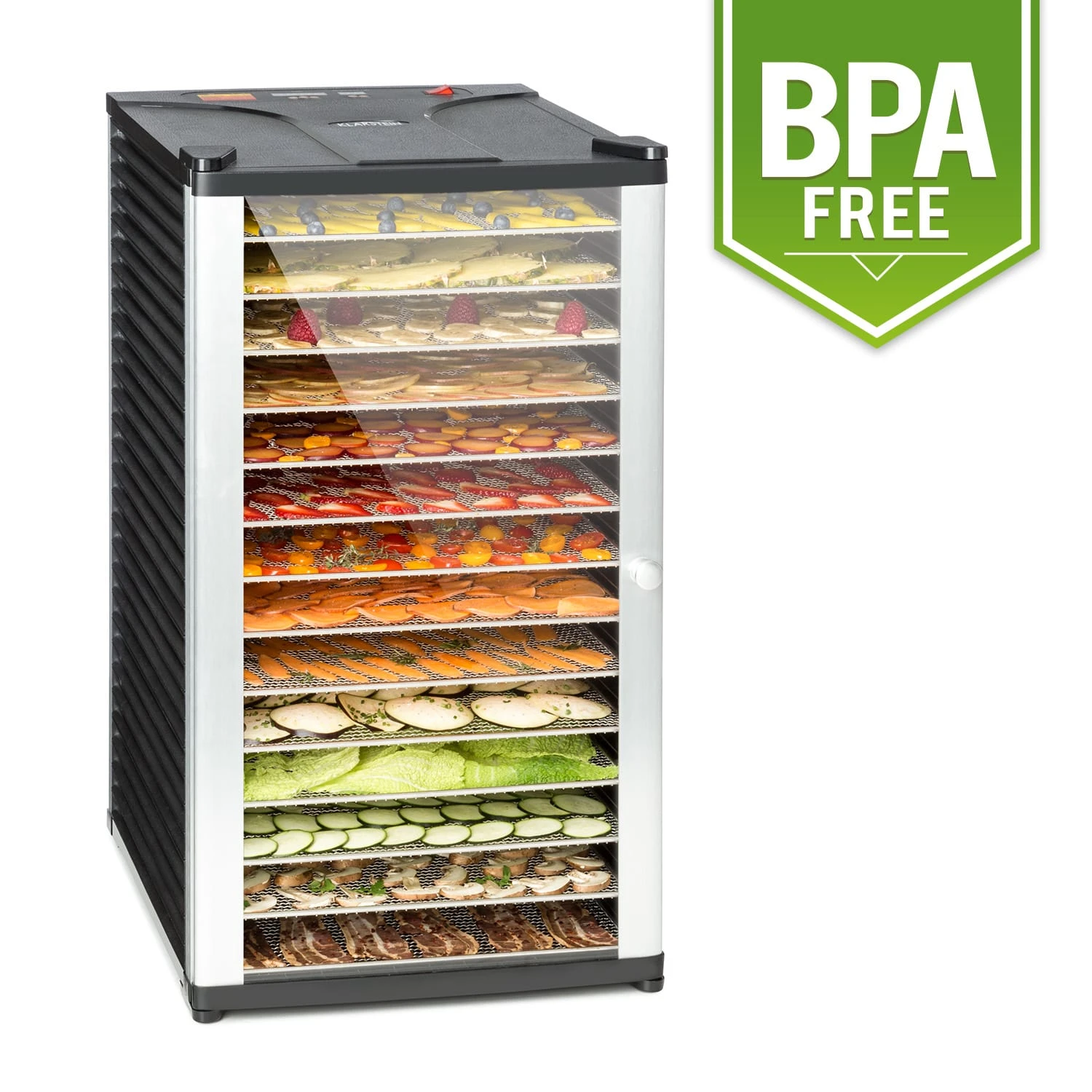 Fruit Jerky 14 Dörrautomat 1000W 30 Bis 70 °C 14 Etagen LC-Display 1 Fruit Jerky 14 Dörrautomat 1000W 30 Bis 70 °C 14 Etagen LC-Display