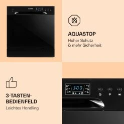 Amazonia 8 Geschirrspülmaschine 1620 Watt 8 Maßgedecke 49 DB Aquastop -Haushaltsgeräte Store 10031525 de 0005 logo