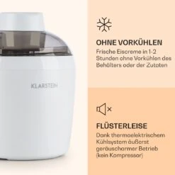 Schneeflöckchen Eiscremebereiter Thermoelektrisch 700ml Leise Weiß -Haushaltsgeräte Store 10031663 de 0003 logo