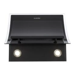 Sabia Dunstabzugshaube Sicherheitsglas Kopffrei 60cm Wandanbau Schwarz -Haushaltsgeräte Store 10031680 yy 0004 detail Klarstein Sabia Dunstabzugshaube schwarz