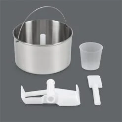 Vanilly Sky Family Eiscremebereiter Frozen Yoghurt 250W 2,5l Silber -Haushaltsgeräte Store 10031846 yy 0007 detail Klarstein Vanilly Sky Family Eiscremebereiter silber