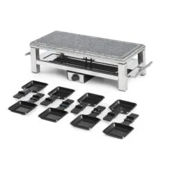Schmelzlette Raclette 1500W Naturstein-Platte Edelstahlgehäuse 10 Schmelzlette Raclette 1500W Naturstein-Platte Edelstahlgehäuse -Haushaltsgeräte Store 10032028 yy 0004 detail Klarstein Schmelzlette Raclette 1500W Edelstahl