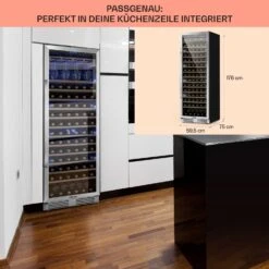 Vinovilla Grande 165 Built-in Uno Weinkühlschrank 425l 165Fl. Glastür -Haushaltsgeräte Store 10032033 de 0006 usp