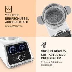 GrandPrix Küchenmaschine 500W / 1000W 2,5l Edelstahl-Rührschüssel 10 GrandPrix Küchenmaschine 500W / 1000W 2,5l Edelstahl-Rührschüssel -Haushaltsgeräte Store 10032089 de 0004 logo