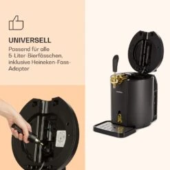 Skal Bierzapfanlage Bierkühler 5l Fässer CO2 Edelstahl Schwarz -Haushaltsgeräte Store 10032176 de 0004 logo