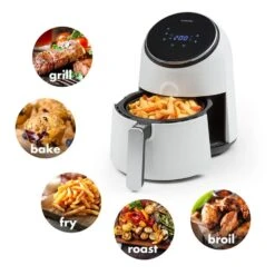 AirVital Heißluftfritteuse 1300W 2,5l CeraPlus-Antihaft Touch Weiß -Haushaltsgeräte Store 10032331 yy 0003 logo Klarstein AirVital Heissluftfritteuse 1300W weiss