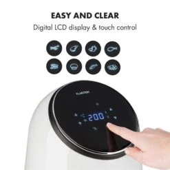 AirVital Heißluftfritteuse 1300W 2,5l CeraPlus-Antihaft Touch Weiß -Haushaltsgeräte Store 10032331 yy 0005 logo Klarstein AirVital Heissluftfritteuse 1300W weiss