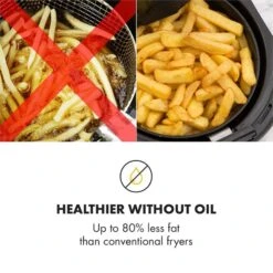 AirVital Heißluftfritteuse 1300W 2,5l CeraPlus-Antihaft Touch Weiß -Haushaltsgeräte Store 10032331 yy 0007 logo Klarstein AirVital Heissluftfritteuse 1300W weiss reedit