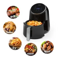 AirVital Heißluftfritteuse 1300W 2,5l CeraPlus-Antihaft Touch Schwarz -Haushaltsgeräte Store 10032332 yy 0003 logo Klarstein AirVital Heissluftfritteuse 1300W schwarz