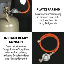 Lucifer 2.0-T Gasgrill 2 X 3,5 KW Brenner 45x44cm Grill Edelstahl -Haushaltsgeräte Store 10032455 de 0008 logo