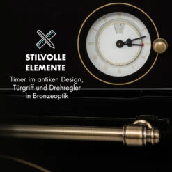 Victoria Einbaubackofen Retro-Design 9 Funktionen 50-250°C Schwarz -Haushaltsgeräte Store 10032460 de 0006 logo