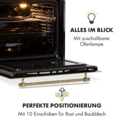 Victoria Einbaubackofen Retro-Design 9 Funktionen 50-250°C Elfenbein 16 Victoria Einbaubackofen Retro-Design 9 Funktionen 50-250°C Elfenbein -Haushaltsgeräte Store 10032485 de 0007 logo