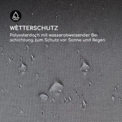 Steakhouse Grilldach 220x215x140cm PE 180 G/m² Flammhemmend Stahl Grau -Haushaltsgeräte Store 10032523 de 0006 logo